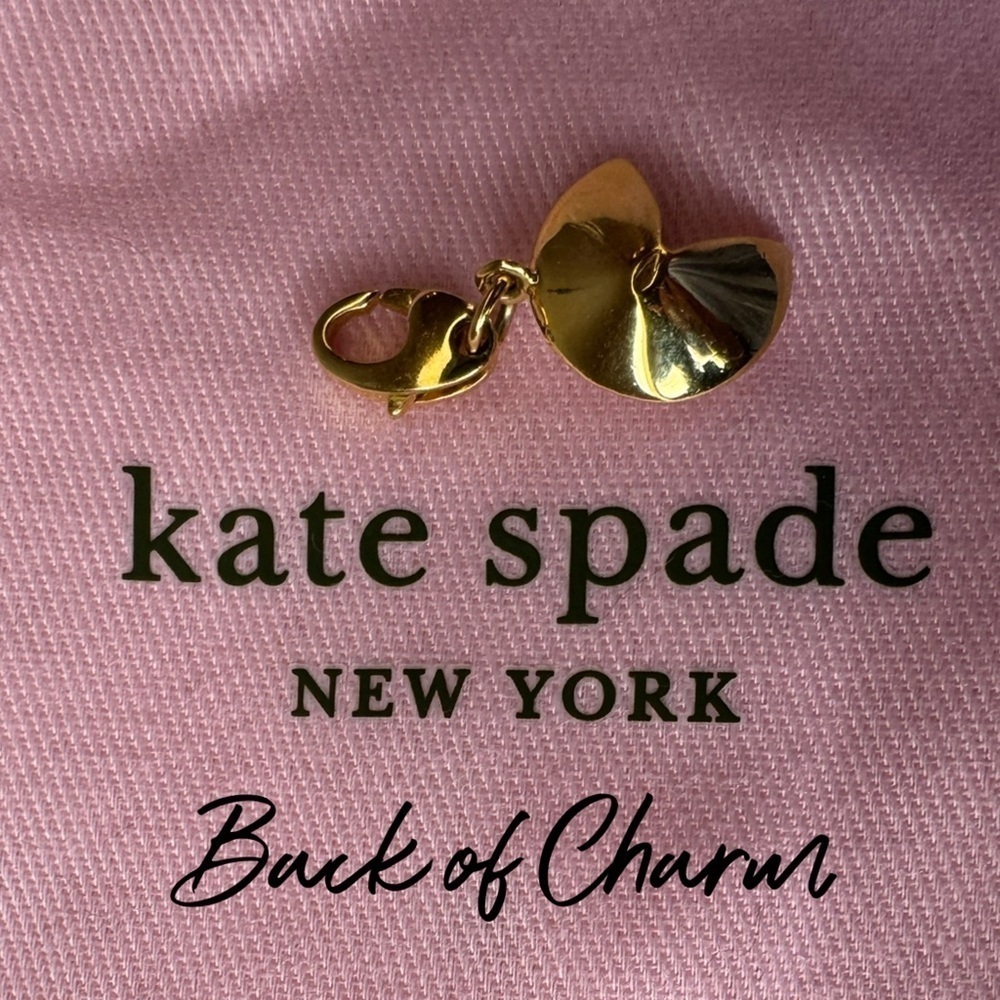 Kate Spade Fortune Cookie Charm No Bracelet TAKEOUT BAG HELLO CRUZ HOW CHARMING🥠 - Picture 3 of 6